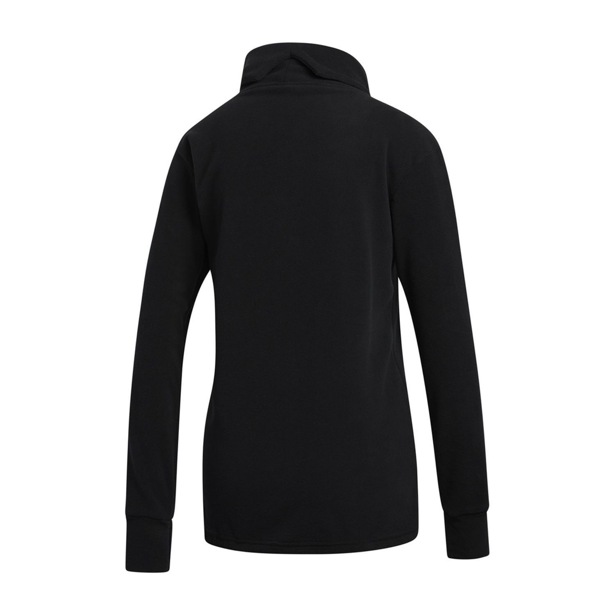 Adidas W Sweater Polar Fleece Mock Nero Donna