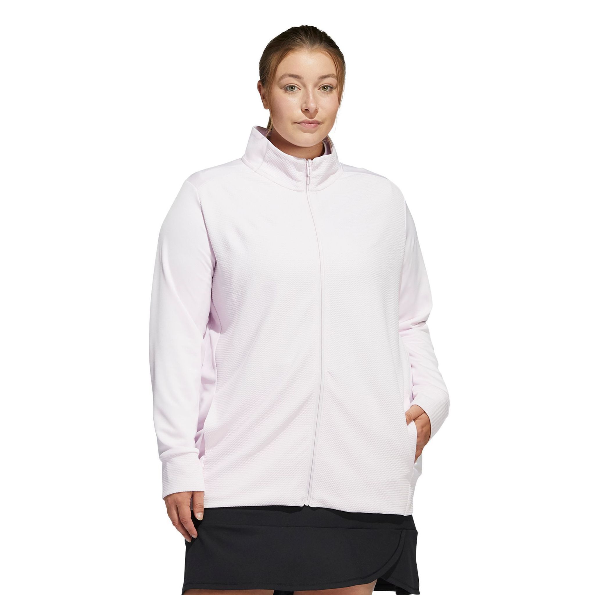 Giacca Adidas W Texture Full Zip quasi rosa da donna