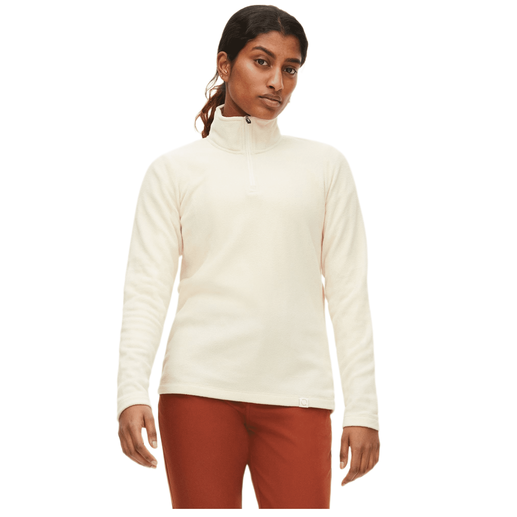 Röhnisch Golf Fleece Pullover Lightweight White Swan Women Women