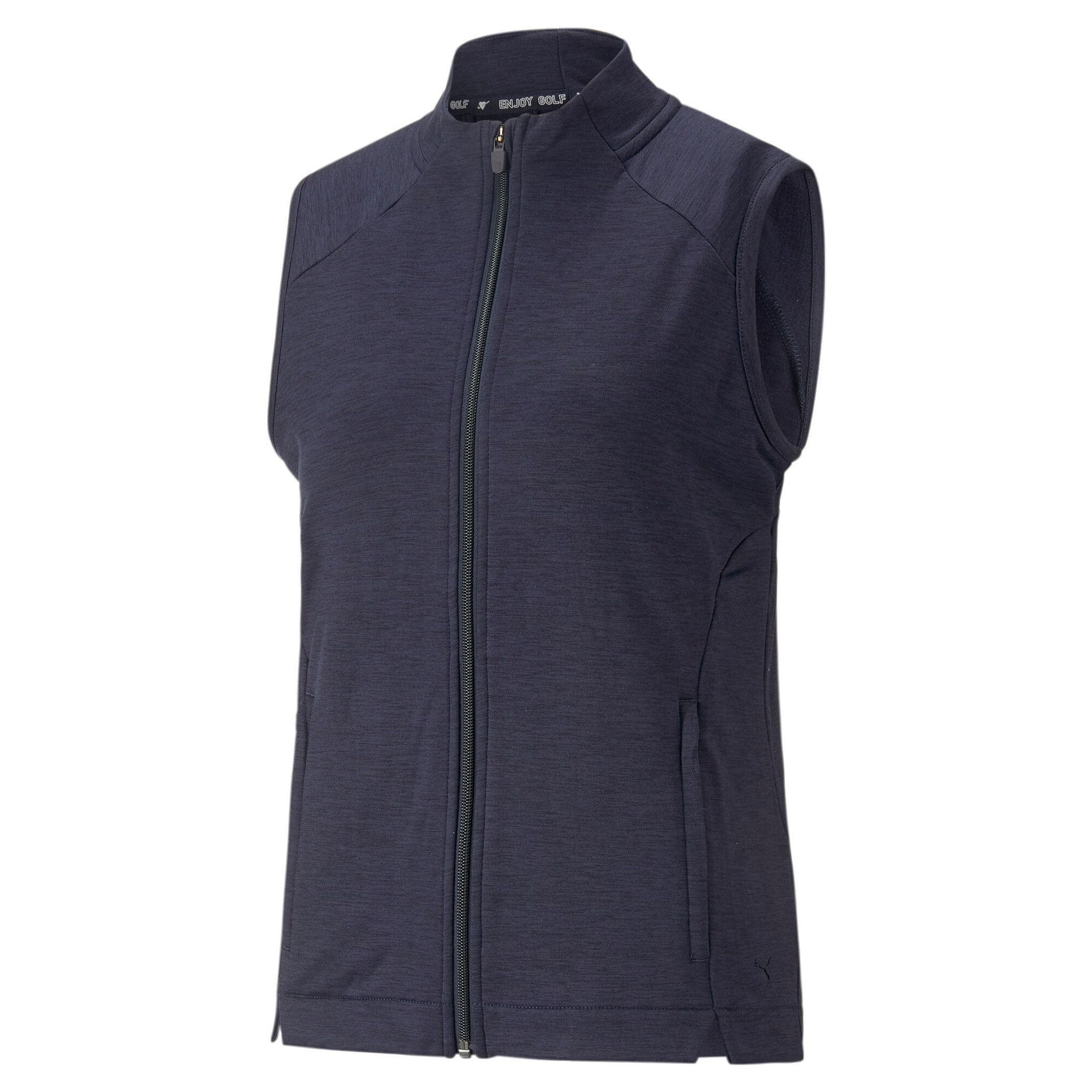 Canotta Puma Cloudspun Heather con zip intera da donna