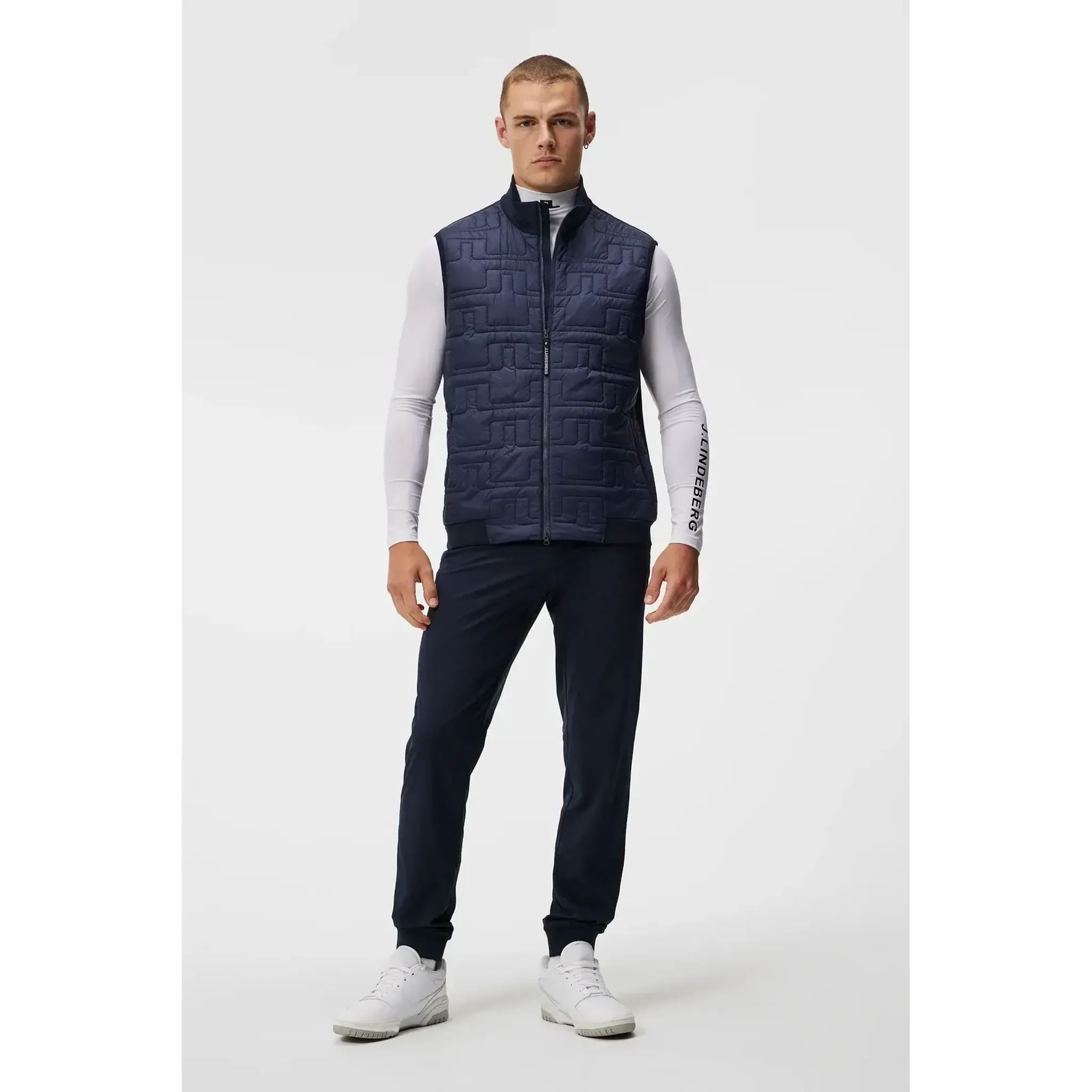 Gilet ibrido trapuntato J. Lindeberg da uomo