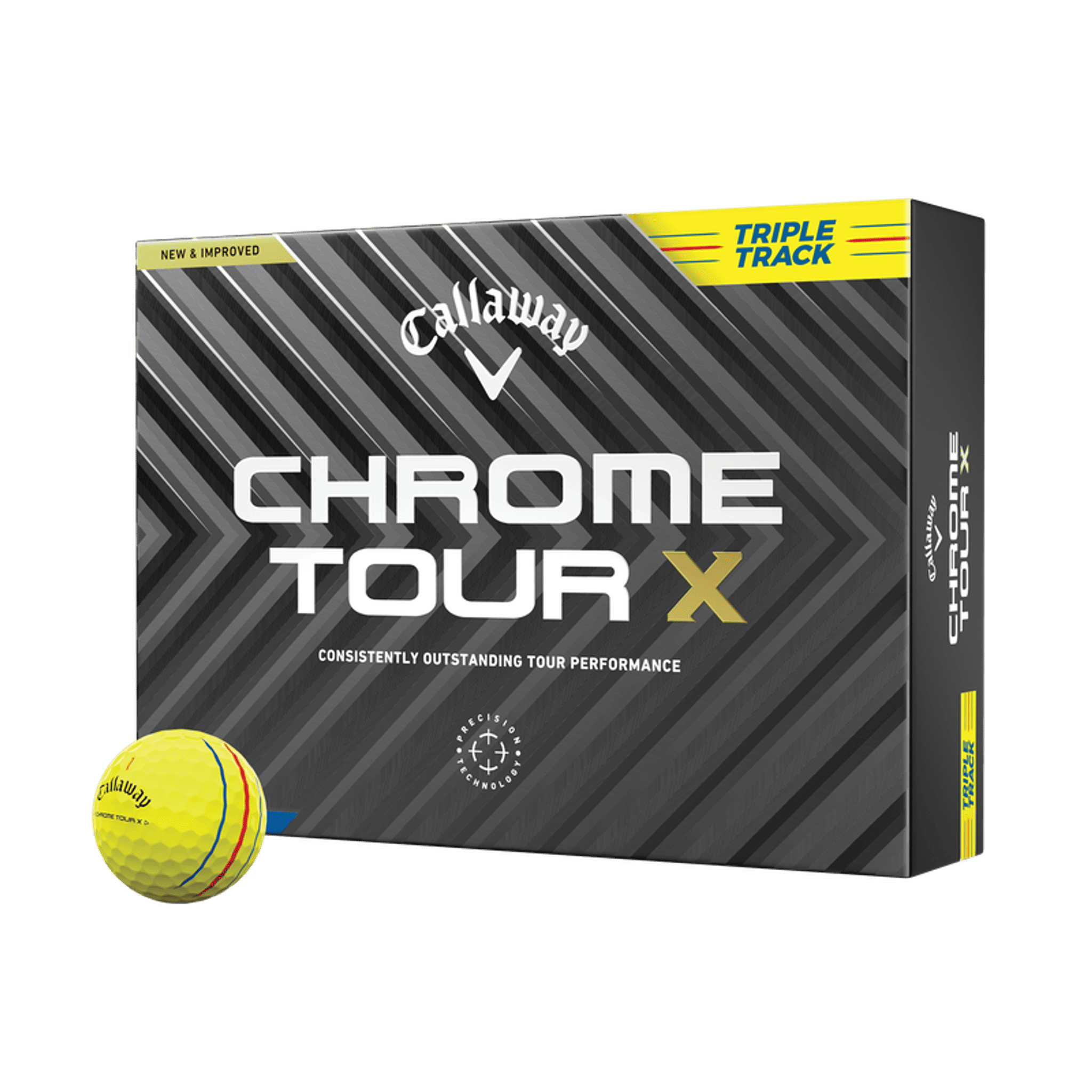 Palline da golf Callaway Chrome Soft Tour X Triple Track [confezione da 12] (2024)