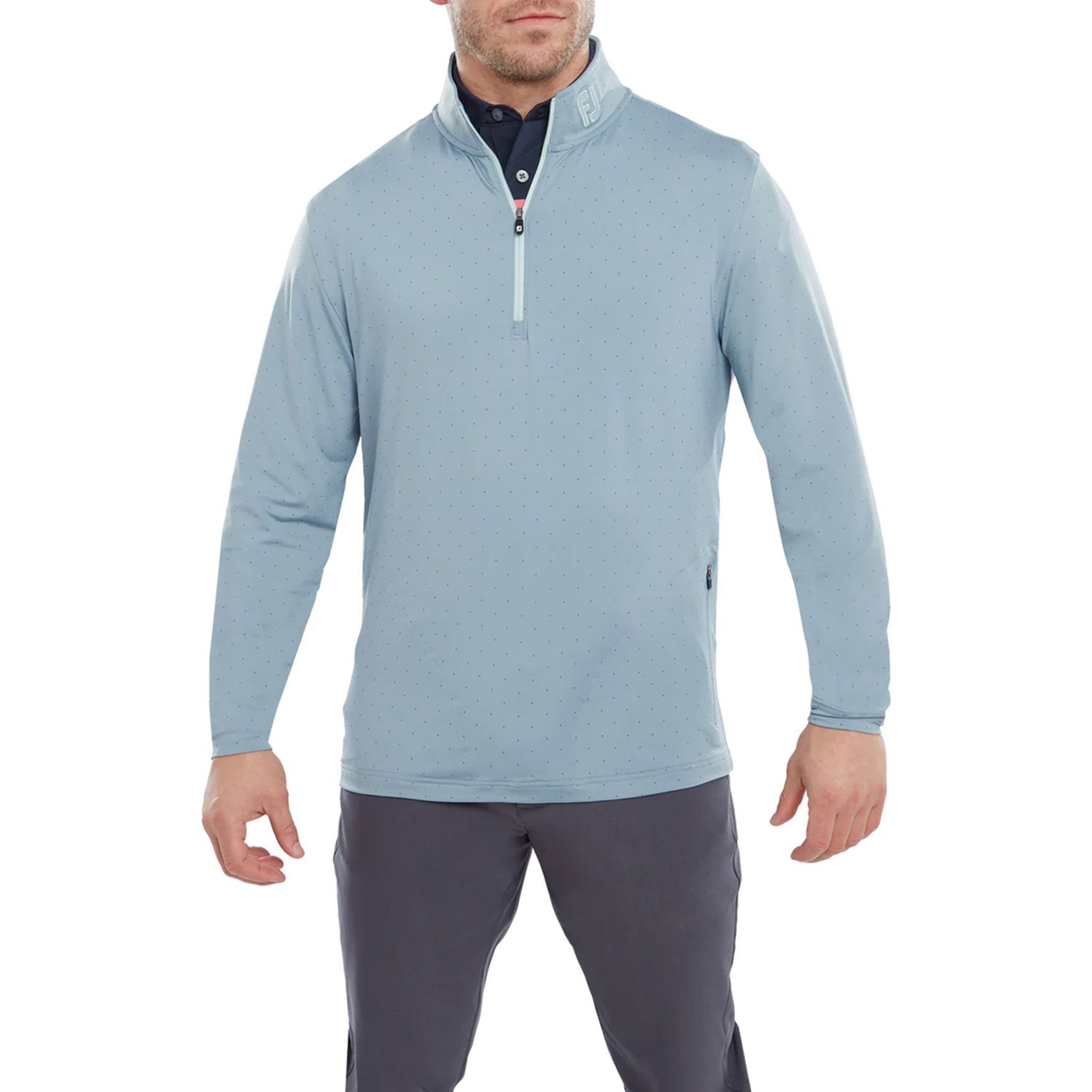 Footjoy Pin Dot Print Chill-Out Midlayer da uomo