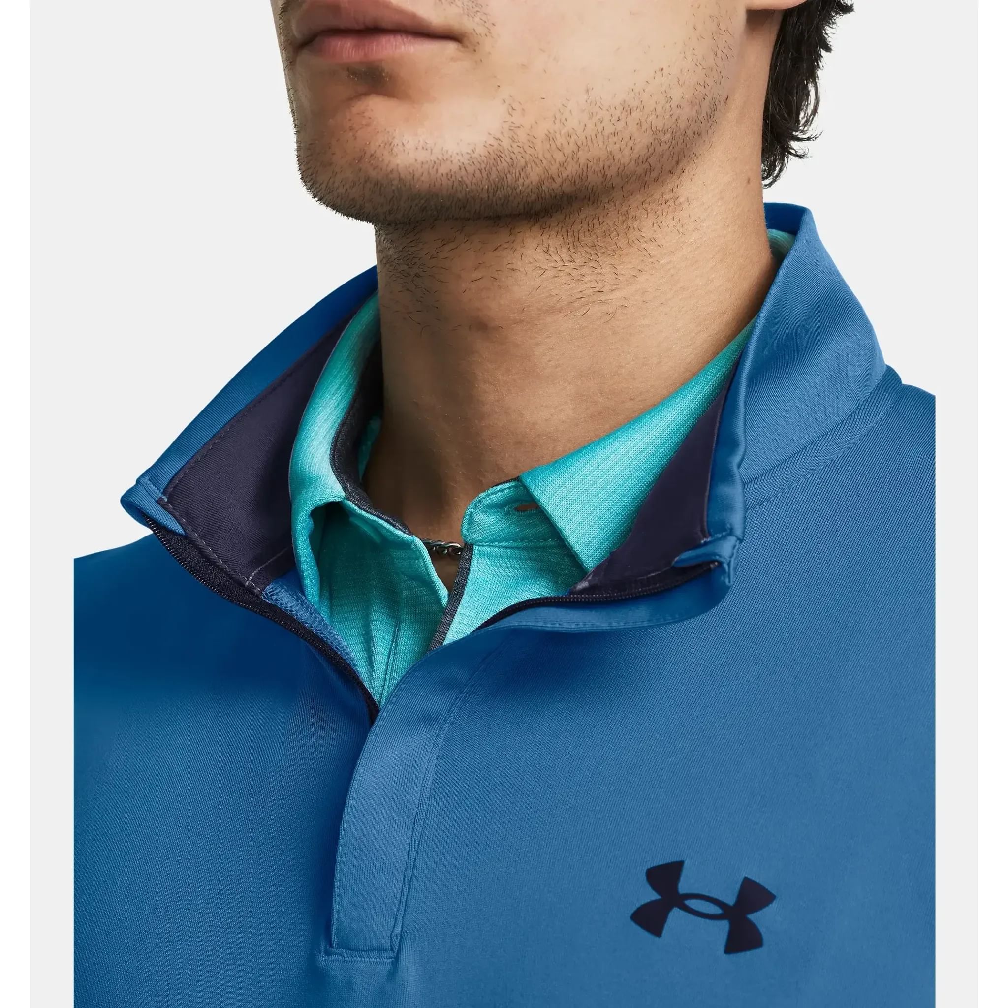 Strato intermedio con zip a 1/4 Under Armour UA Playoff da uomo