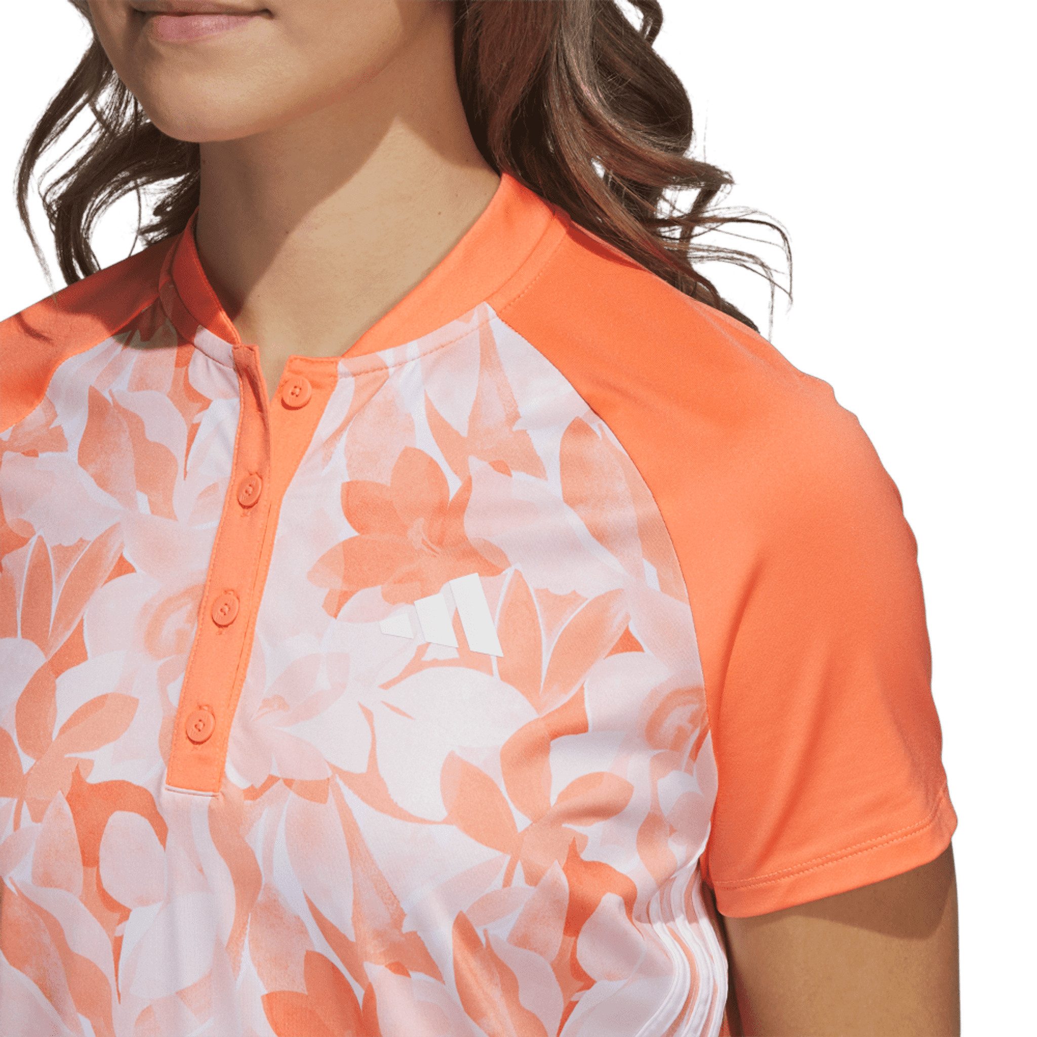 Polo floreale Adidas da donna