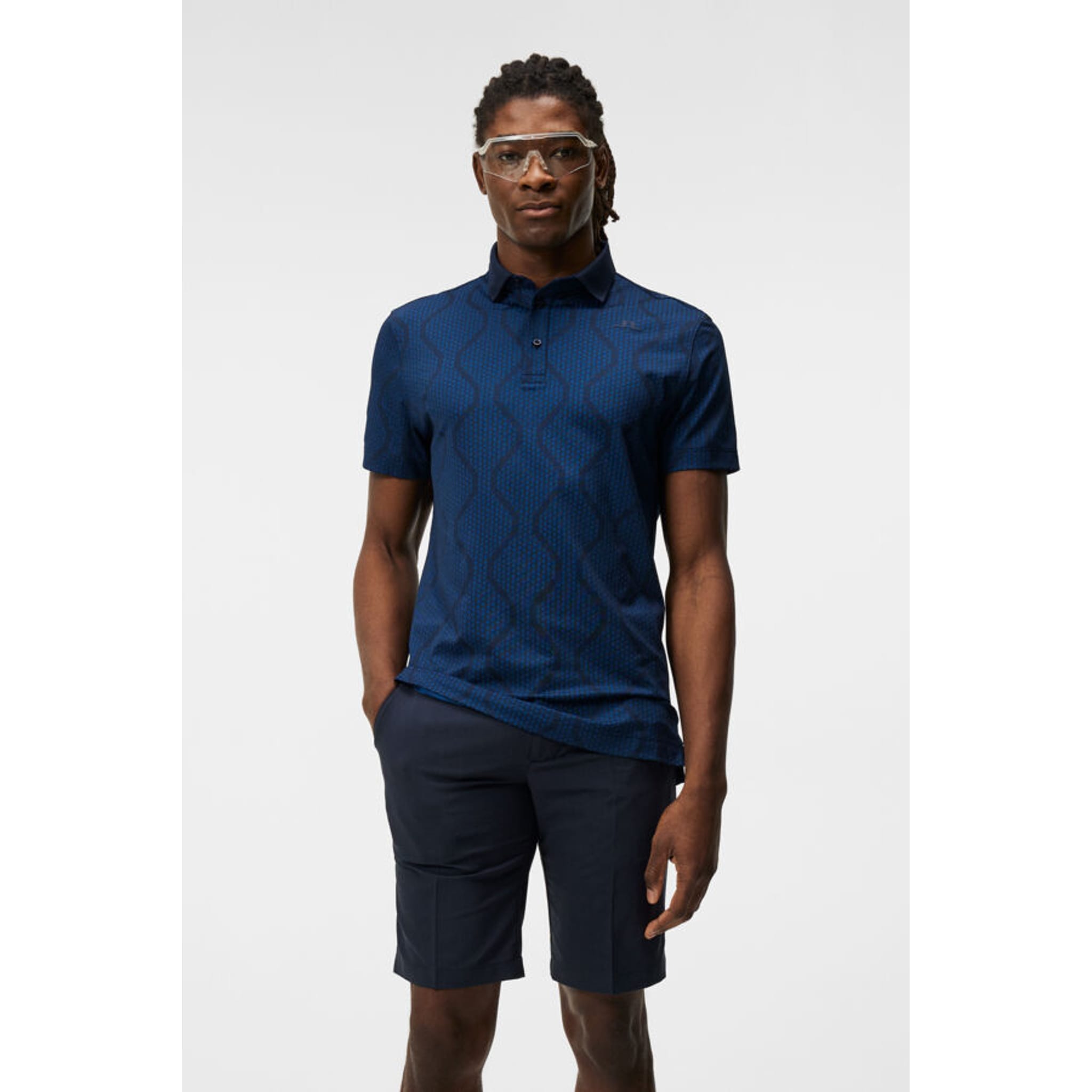 Polo da uomo J. Lindeberg Mat Jacquard Regular Fit