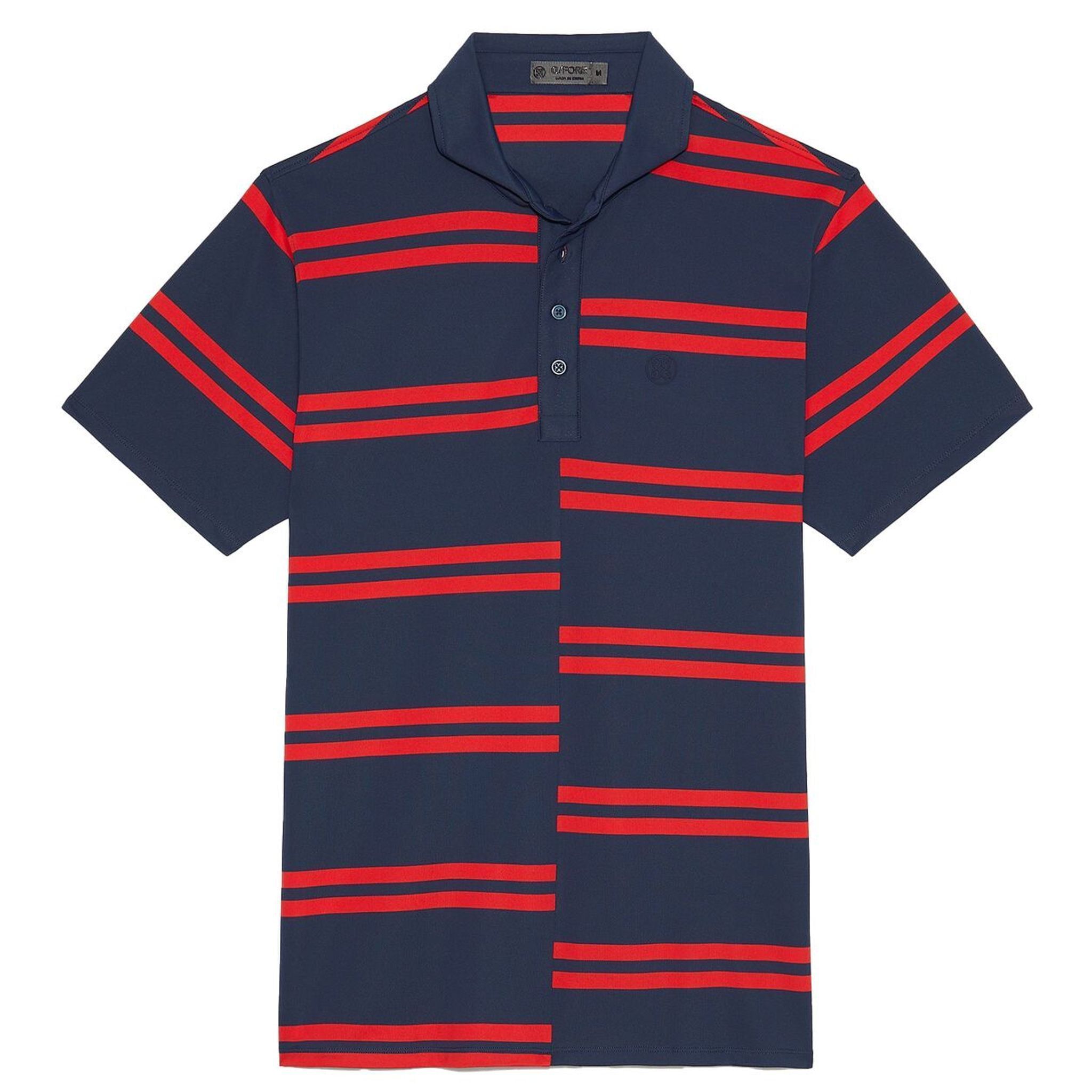 Polo da uomo slim fit in piqué tecnico a righe offset GFORE