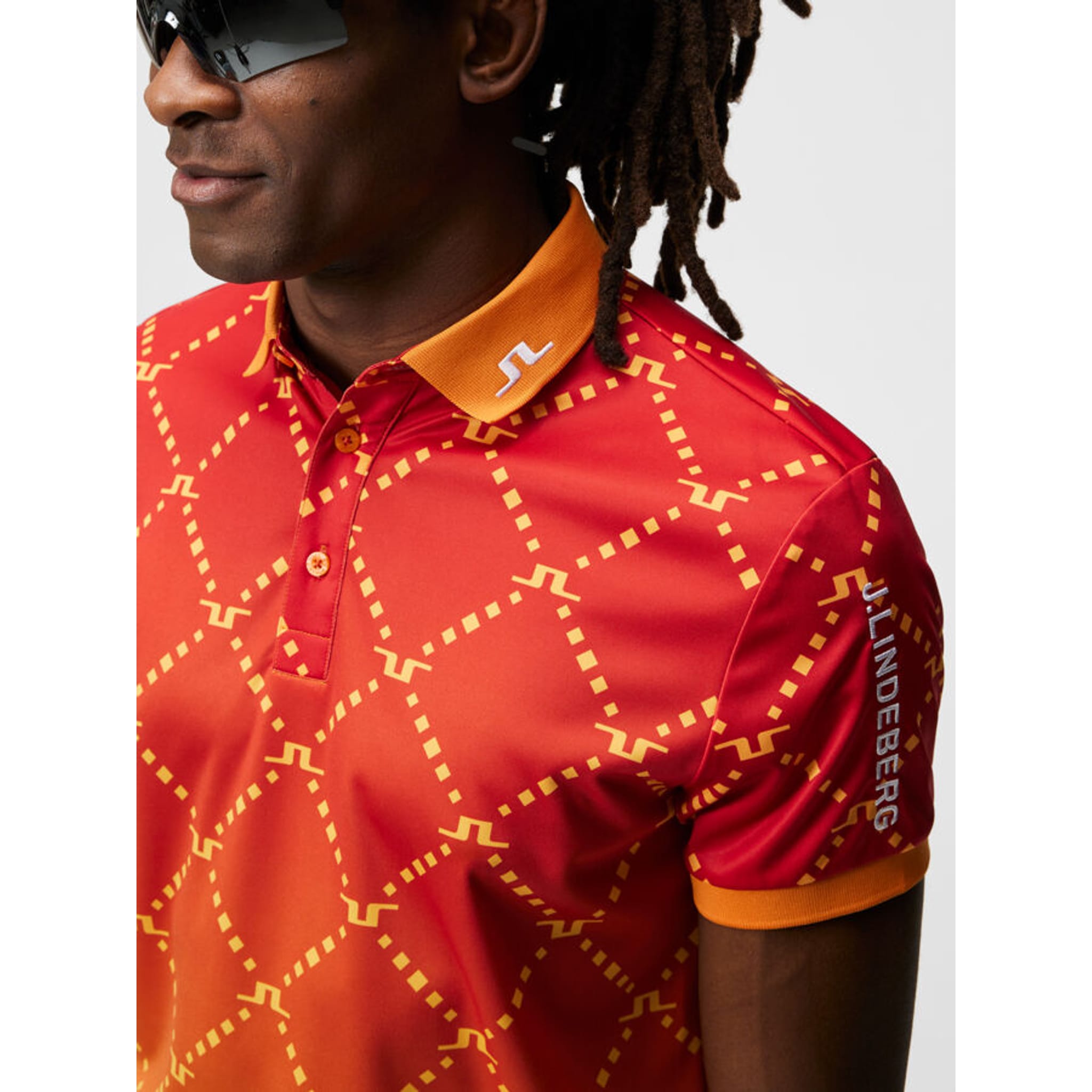 Polo da uomo con stampa J. Lindeberg Tour Tech Reg Fit