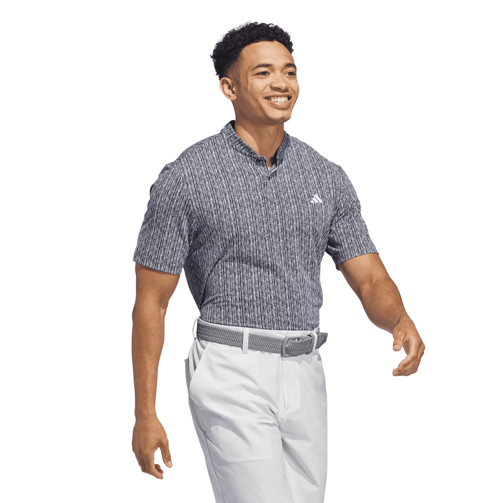 Polo Adidas Ultimate365 a righe da uomo