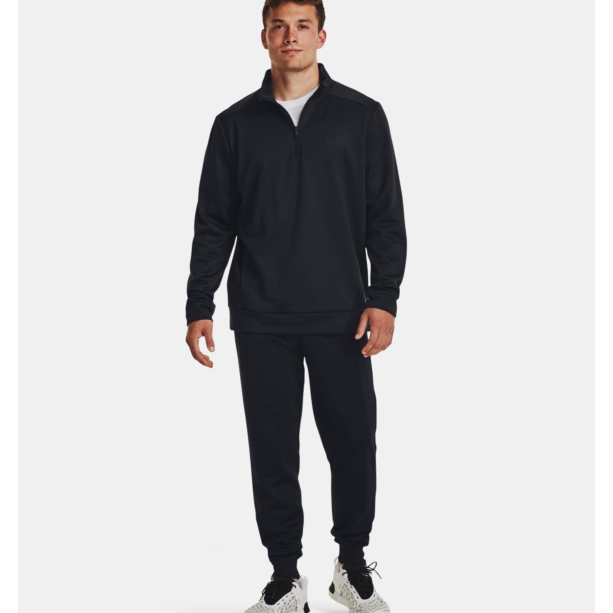 Pullover in pile con zip a 1/4 Under Armour da uomo