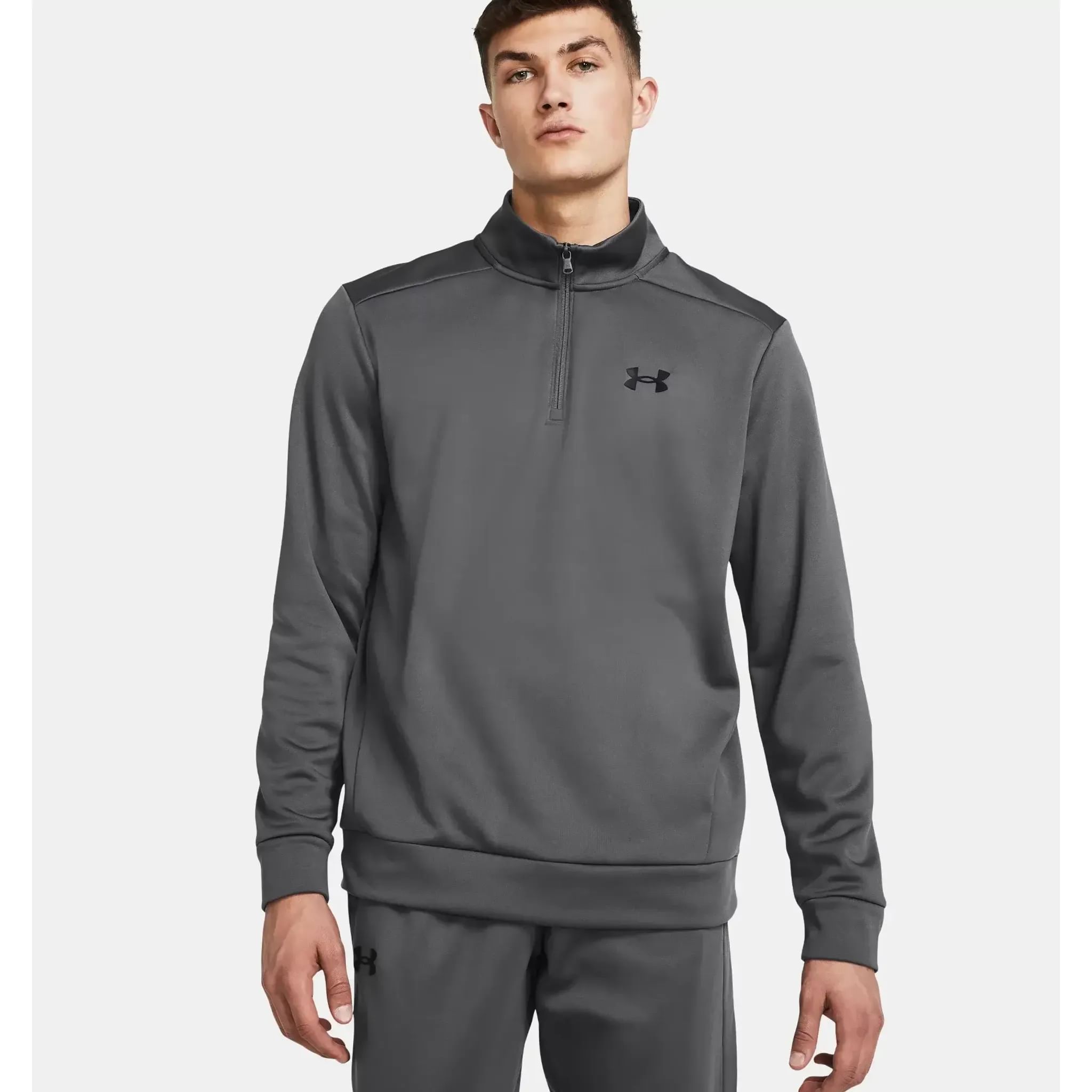 Pullover in pile con zip a 1/4 Under Armour da uomo