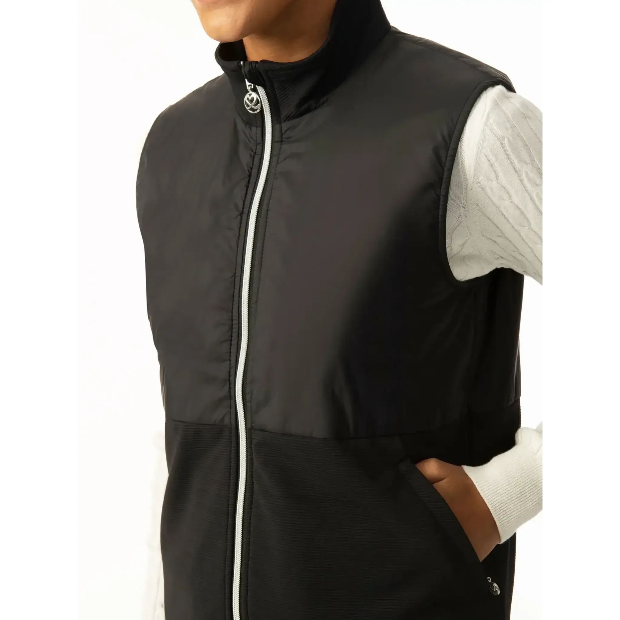 Gilet da golf Daily Sports Mia nero da donna