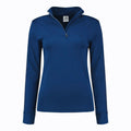 Polo sportiva quotidiana mezzo collo a maniche lunghe da donna Spectrum Blue da donna