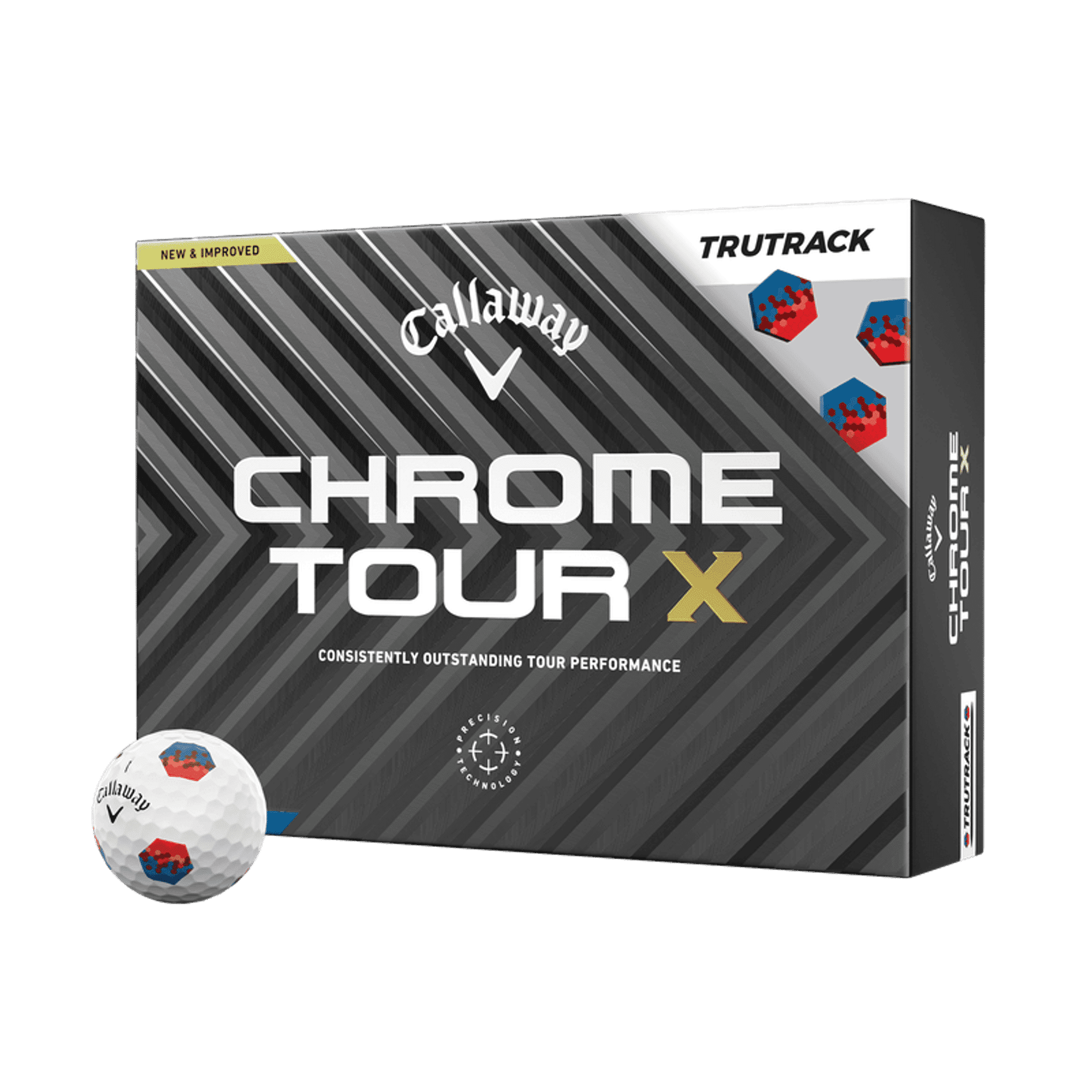 Callaway Chrome Tour X TruTrack [confezione da 12] palline da golf (2024)