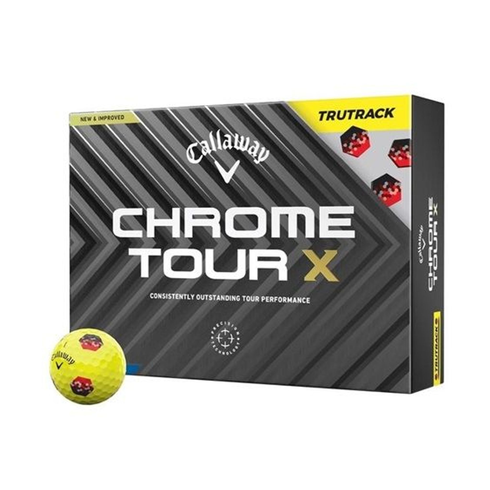 Callaway Chrome Tour X TruTrack [confezione da 12] palline da golf (2024)