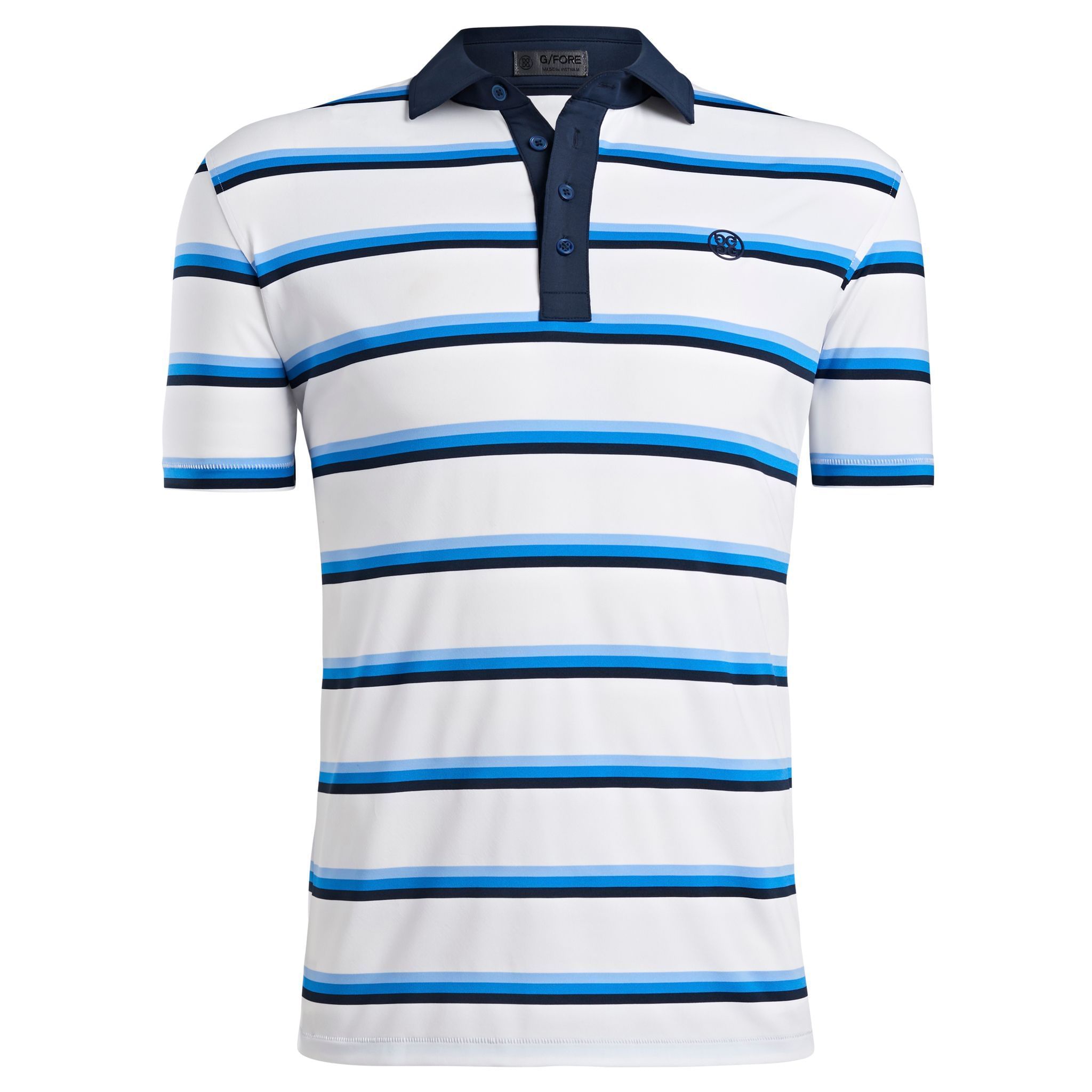 Polo da golf con righe Yarn Dye