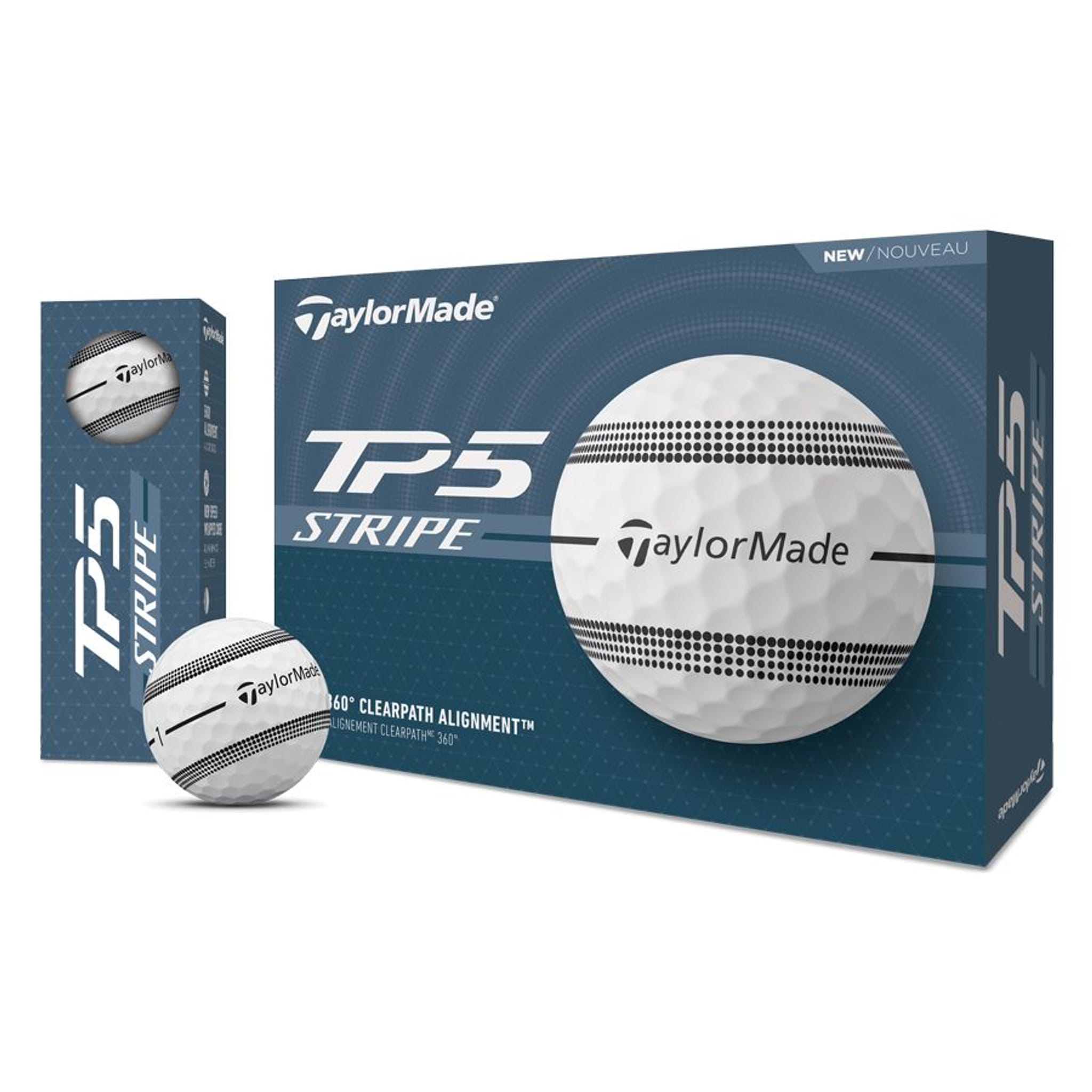 TaylorMade Palline da golf a strisce trasparenti TaylorMade TP5