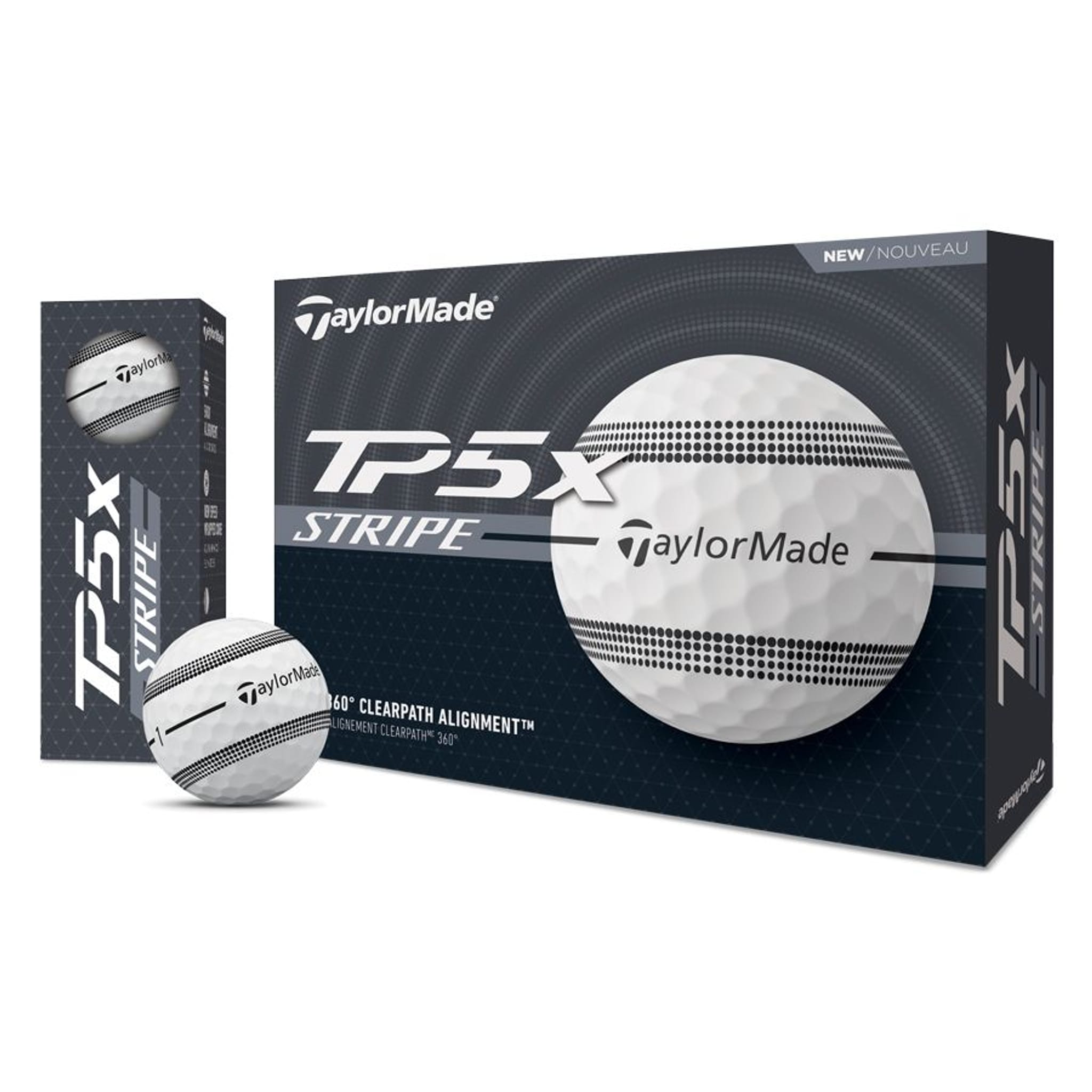 TaylorMade Palline da golf a strisce trasparenti TaylorMade TP5x