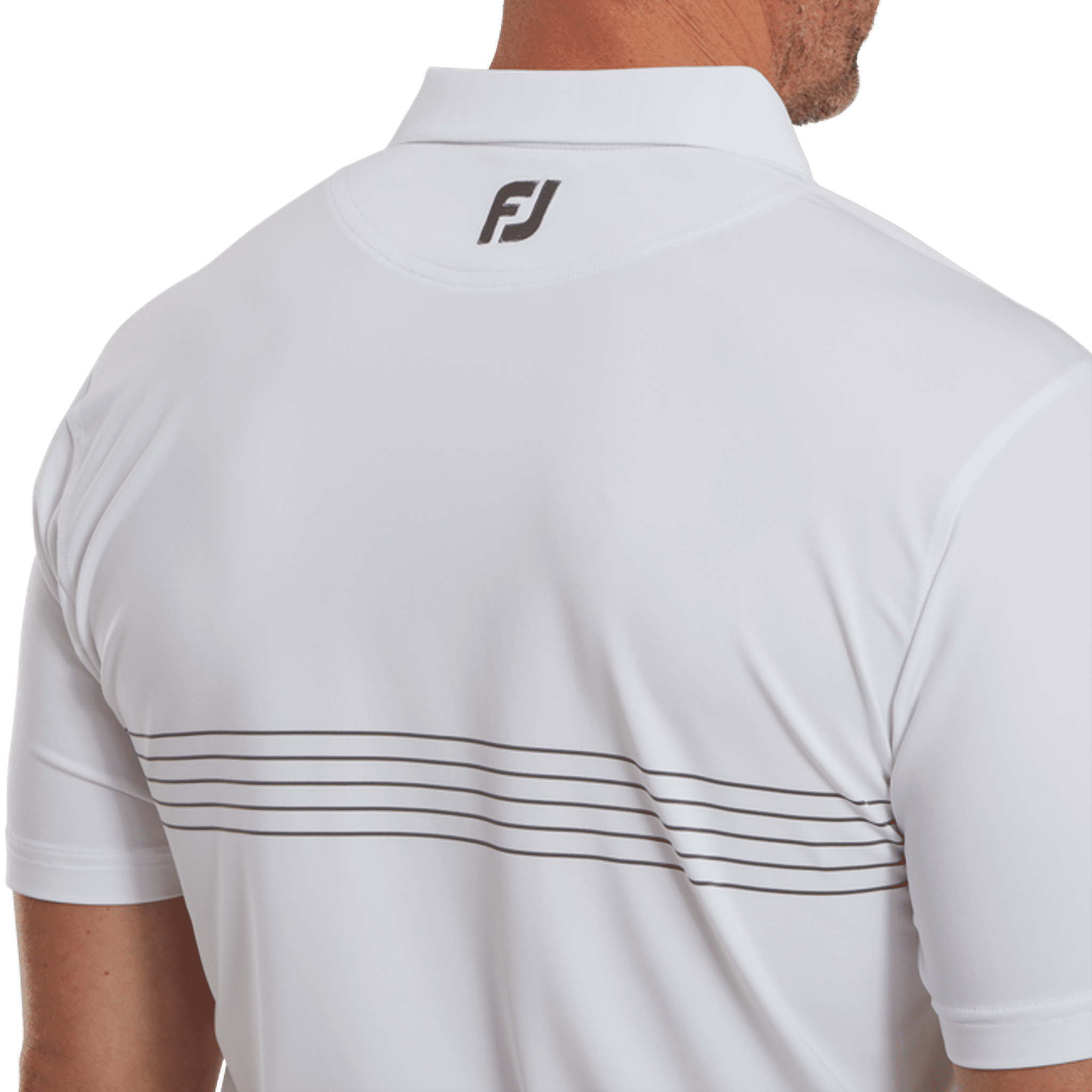 Polo Footjoy Engineered Gessato Filo di Scozia da uomo