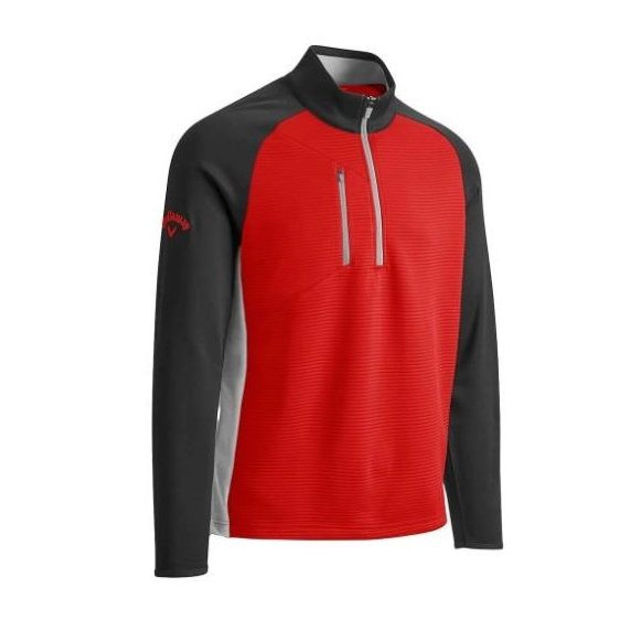 Pullover Callaway M 1/2 Zip Emea di peso medio rosso da uomo