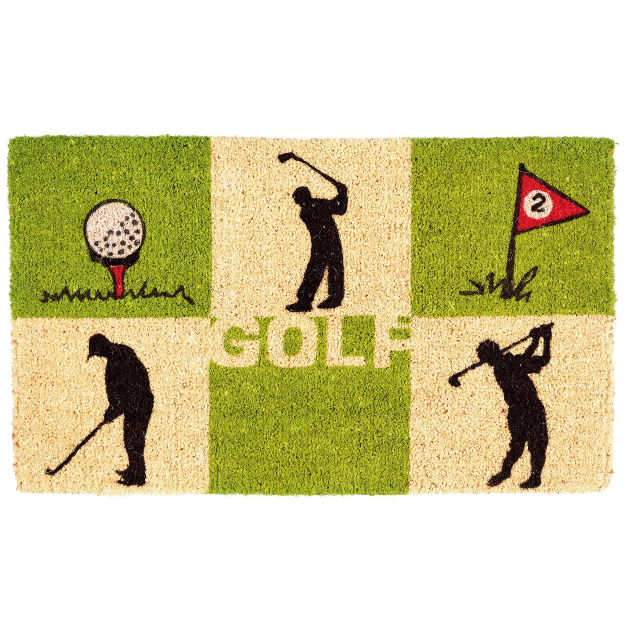 Sportiques Golf Gifts Zerbino in cocco Golf circa 70 x 50 cm