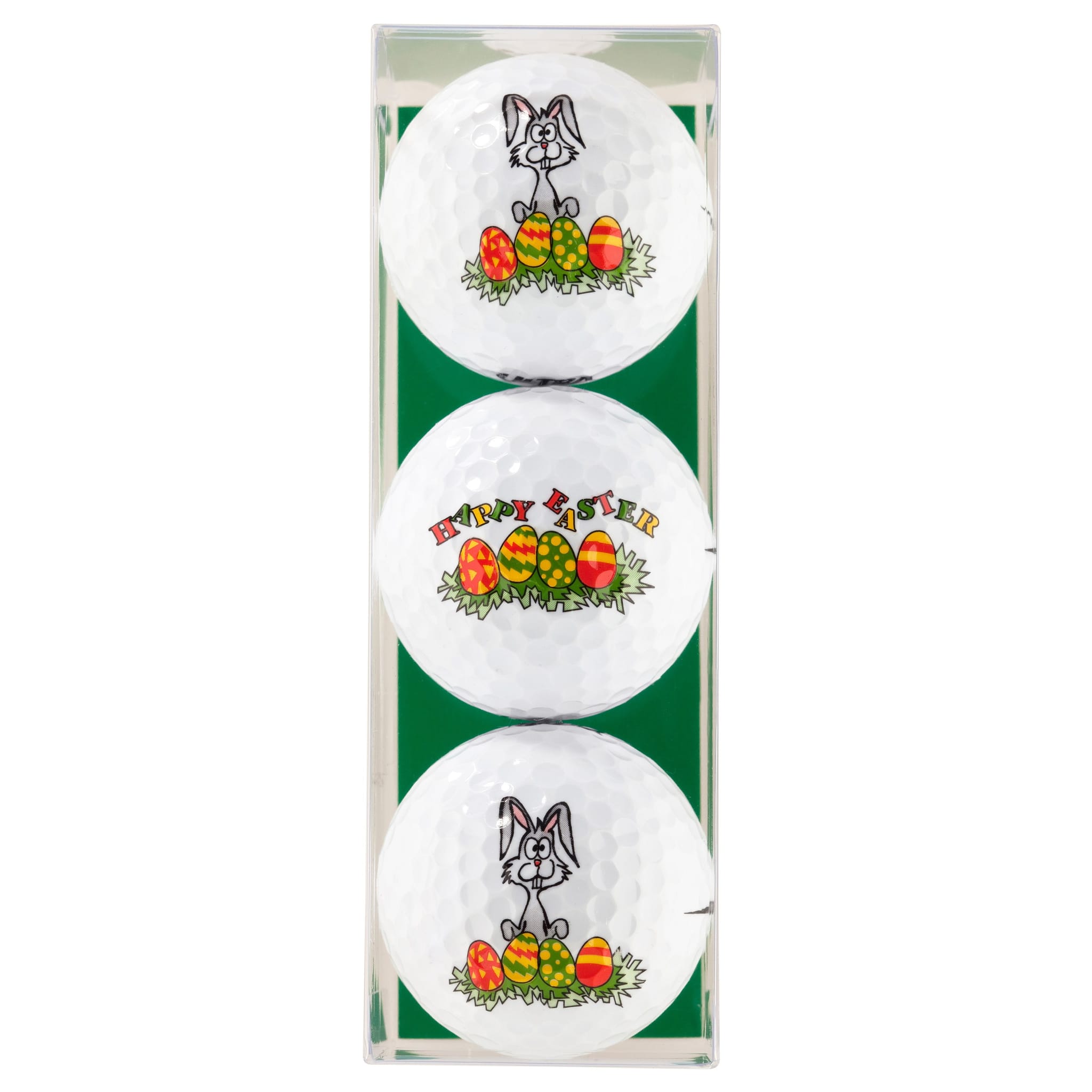 Sportiques Golf Gifts Easter Bunny-Happy Easter 3 palline