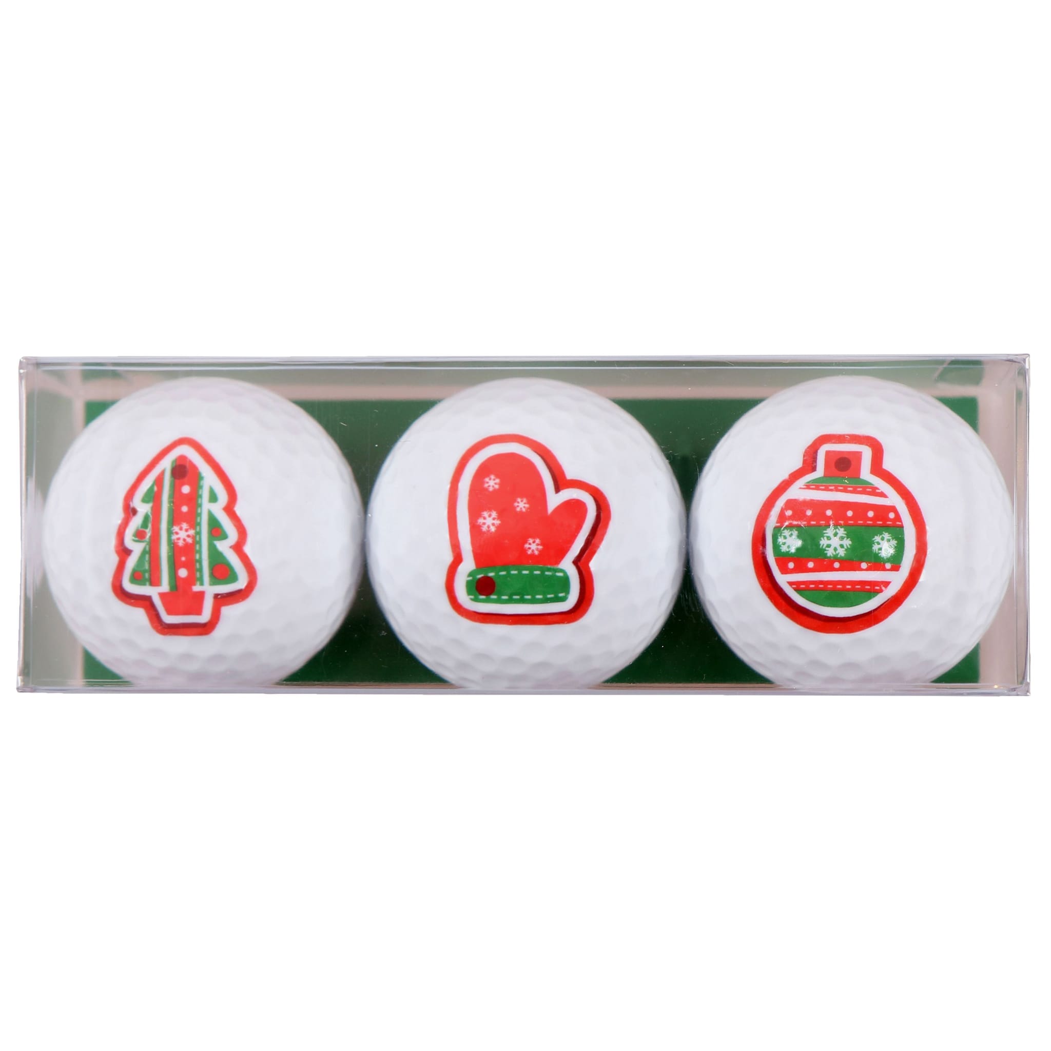 Sportiques Golf Gifts Guanto per albero di Natale (3 palline)