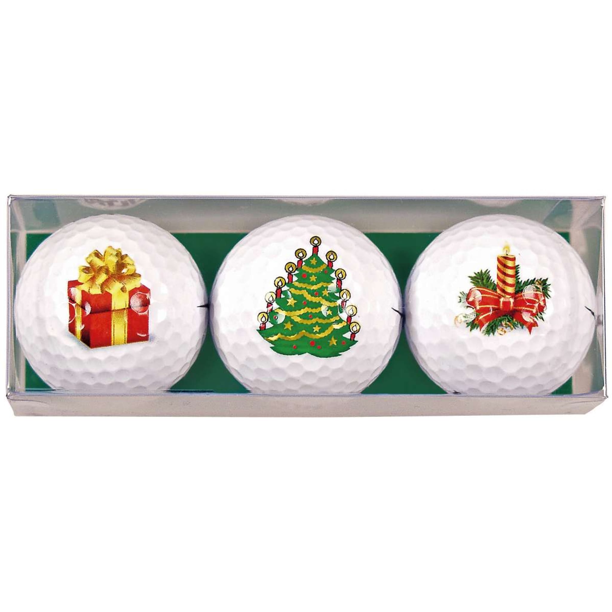 Sportiques Golf Gifts Candela per albero di Natale (3 palline)