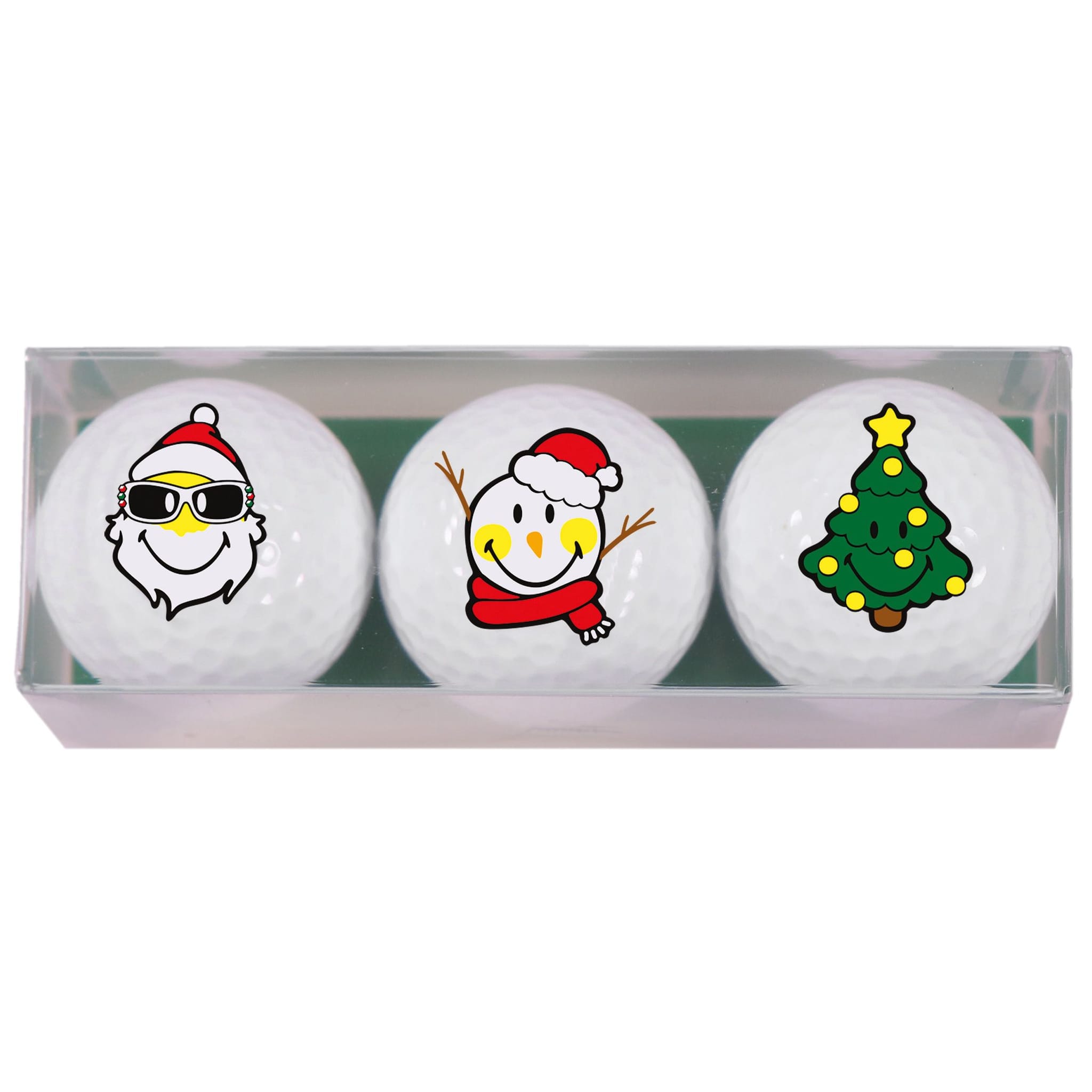 Sportiques Golf Gifts Smiley X-Mas (3 palline) X6